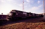 NS 8681 leads a northbound NS train at Edgeton